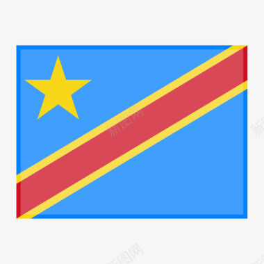 简约扁平单车图标icon刚果民主共和国图标