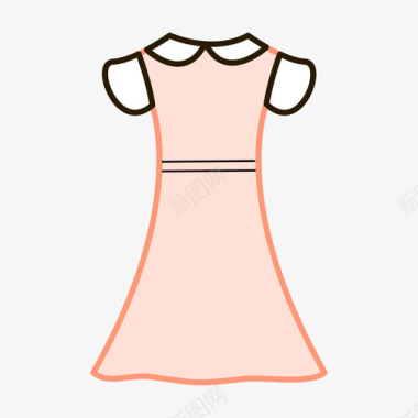 短袖连衣裙图标