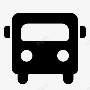 公交地铁标识公交车r图标