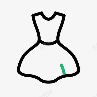 服装女性春季服装长裙图标