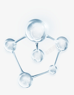 水水球水滴水形状液体露珠泪珠分子结构素材