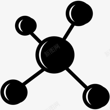 矢量分子模型分子实验室图标