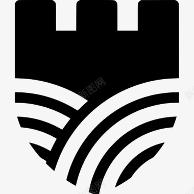 logo设计极飞保障logo中英文彩色图标
