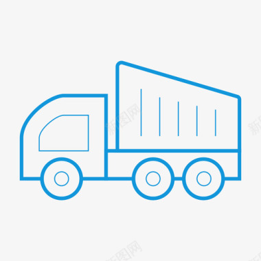 运输箱式卡车图标