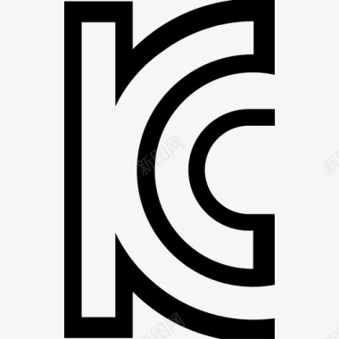 矢量图标韩国KC图标