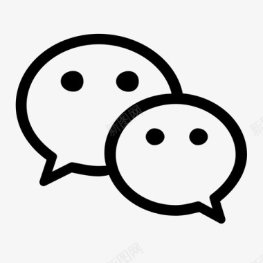 微信qq微信图标