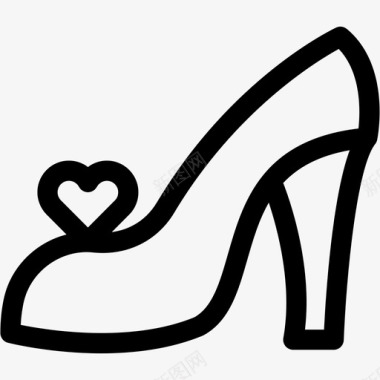 婚鞋图标