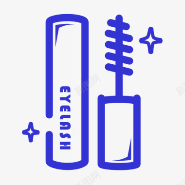 云朵图标睫毛膏图标