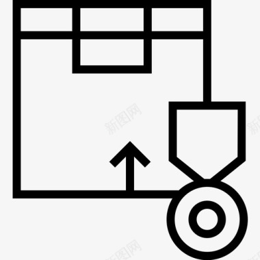 付款包装奖章成就奖励图标