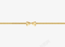 金色彩带素材