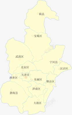 天津市天津市矢量地图地图其他壁纸高清图片