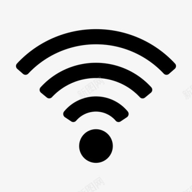 黑色导航栏wifiwifi连接wifi互联网图标