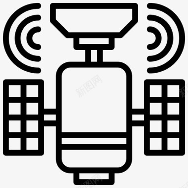 雷达天线卫星天线通信图标
