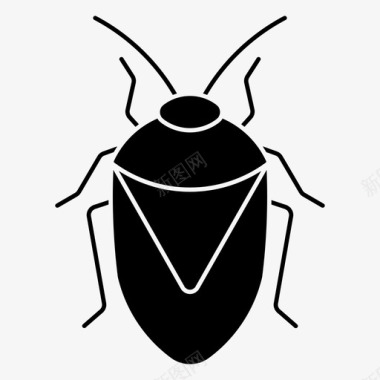丑角虫甲虫粪便图标