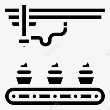 蛋糕建筑工厂图标