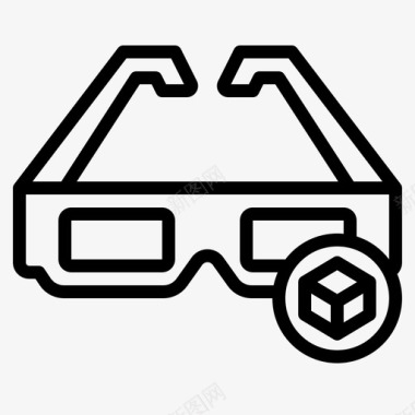 3d采购产品3d眼镜3d眼镜配件图标