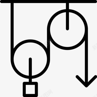 物理祛痘滑轮实验力学图标