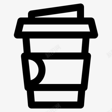 牛奶咖啡饮料杯子图标