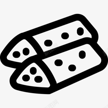 休闲小吃意大利香肠食品意大利食品图标