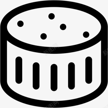 奶油布丁蛋糕料理图标