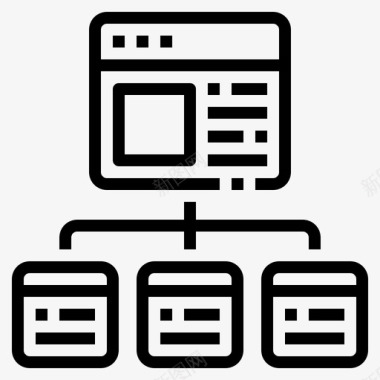 网站地图目录结构图标
