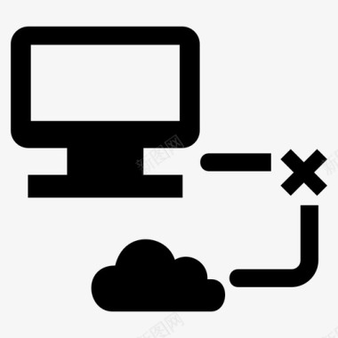 断开断开连接通信internet图标