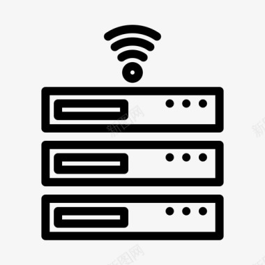 科技电子小报数据库电子物联网图标