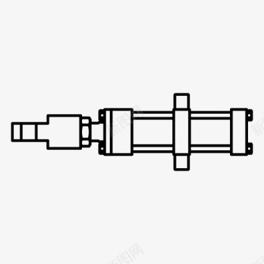 买房压力气缸力液压图标