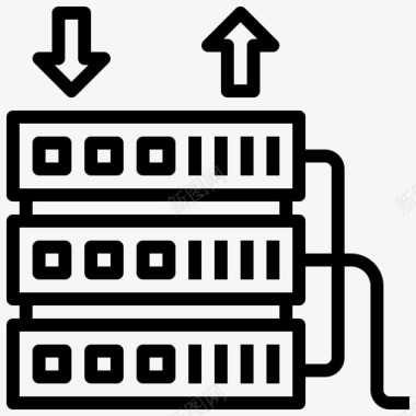 网络主机数据库主机网络图标