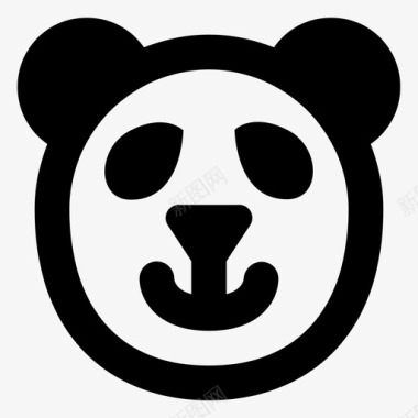 熊猫熊猫动物亚洲图标