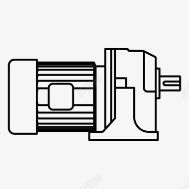 电动喷雾器电机发电机电动图标