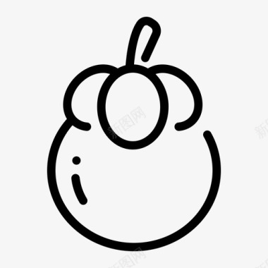 山竹山竹食品水果图标