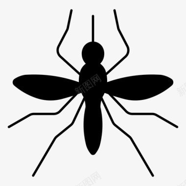 传染疾病蚊虫疾病昆虫图标