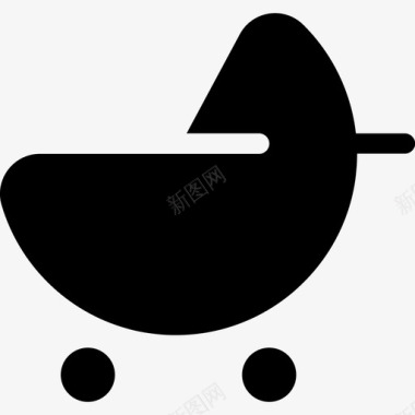 婴儿车婴儿用品图标