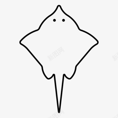 虫虫鱼蝠鲼鱼海洋图标