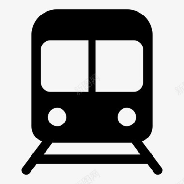 公交地铁标识火车地铁铁路图标
