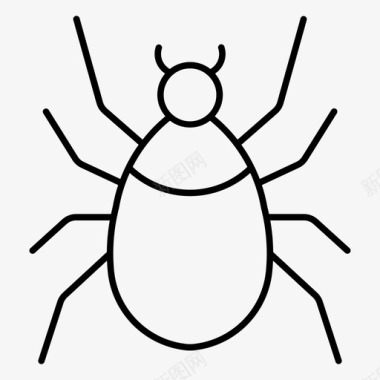 动物虱子虫子昆虫图标