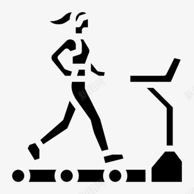 跑步锻炼健身跑步图标