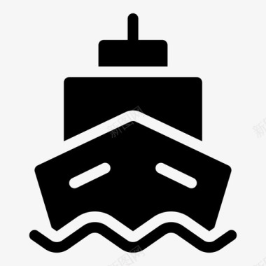 船游轮旅游图标