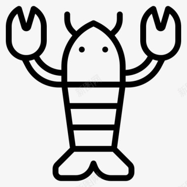 龙虾动物厨师图标