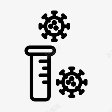 传播病毒血液病毒冠状病毒covid19图标