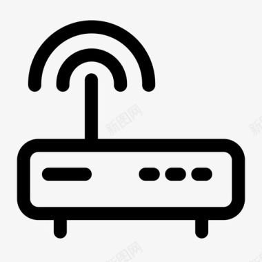 千兆无线路由器路由器调制解调器wifi图标