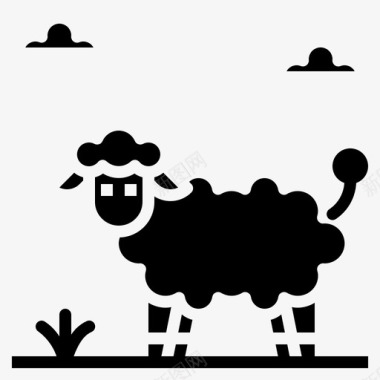 羊羊动物母羊图标