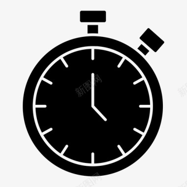 GPS运动手表秒表钟运动图标