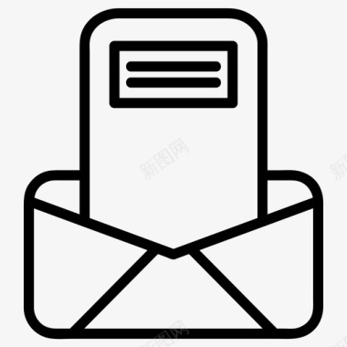 邮件信息邮箱电子邮件收件箱信件图标