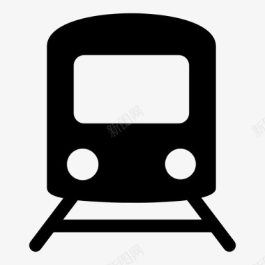 公交地铁标识火车地铁铁路图标