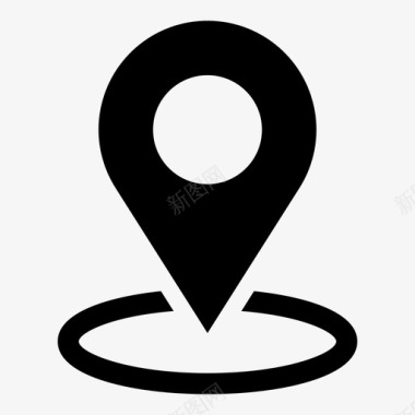 旅游标志位置地址地标图标