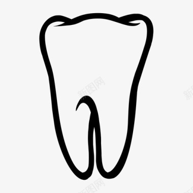 牙齿图标牙齿牙医磨牙图标