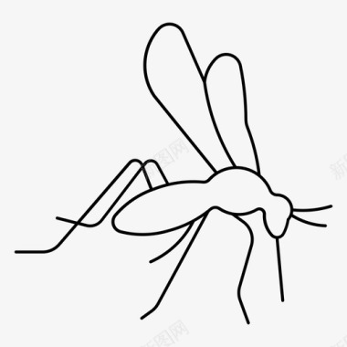 蚊子疾病蚊虫图标
