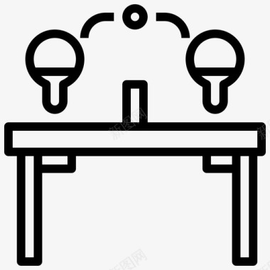 采购产品乒乓球桌子乒乓球桌子设备图标